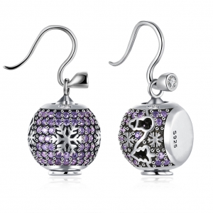 Crystal pendant earrings for women