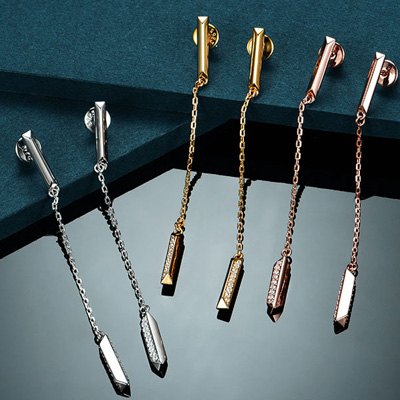 Geometry sterling silver earrings