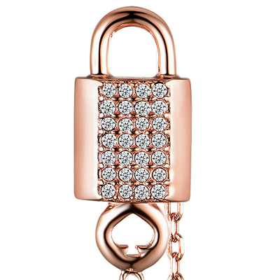 Sterling Silver lock earring