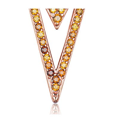 sterling silver earrings pave set zircons