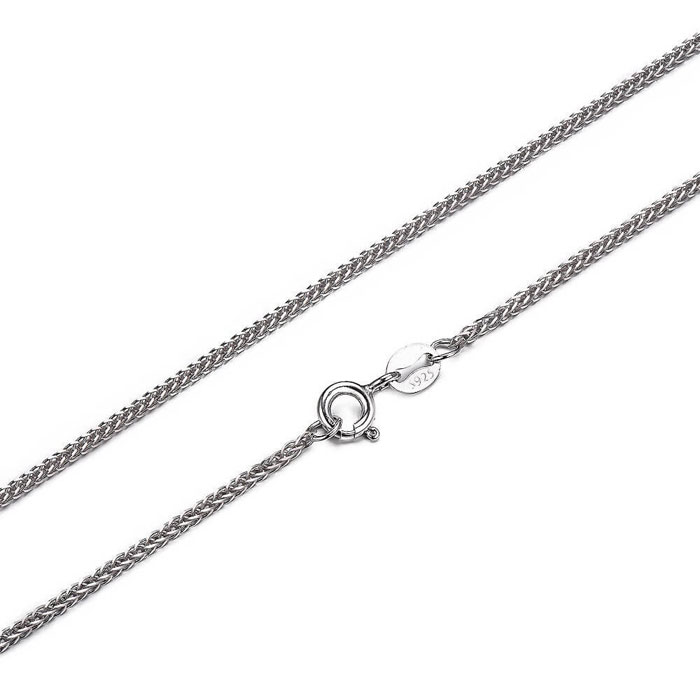 foxtail chain in sterling silver