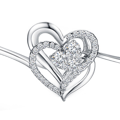 Silver Cuff Bangle Pave Set Zircons 18K Gold Plated