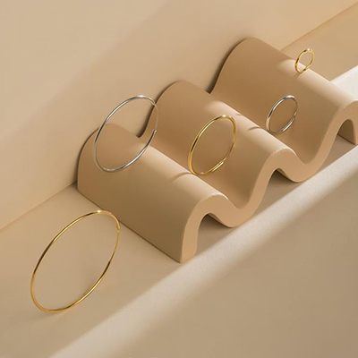 sterling silver huggie earrings