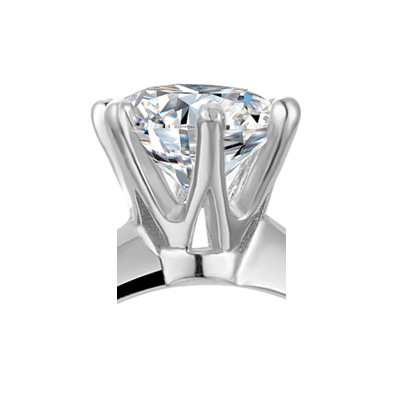 moissanite solitaire ring