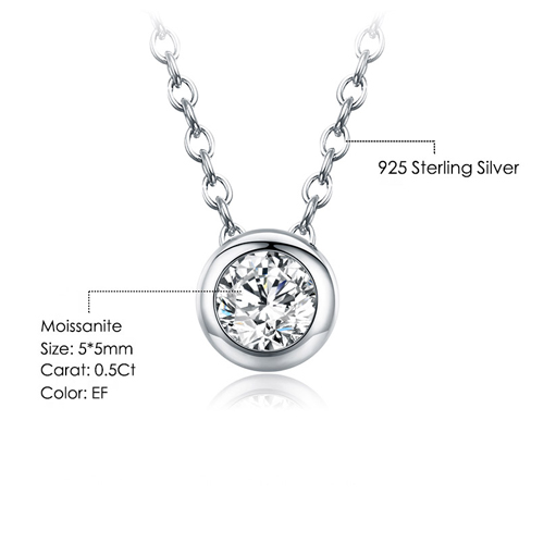 moissanite necklace