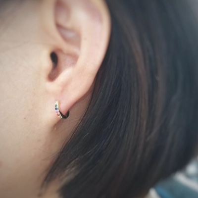  small sterling silver hoop earrings