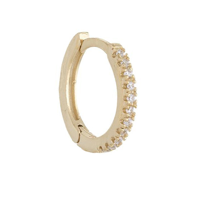 double huggie earring womens