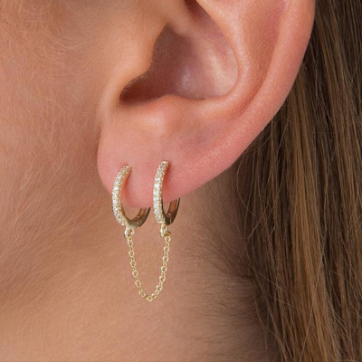 sterling silver cubic zirconia earrings