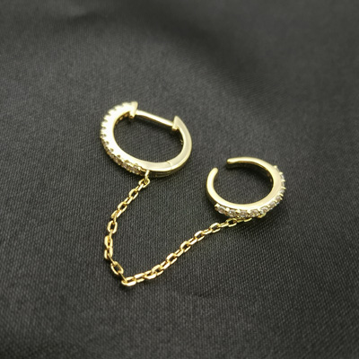 sterling silver huggie earrings