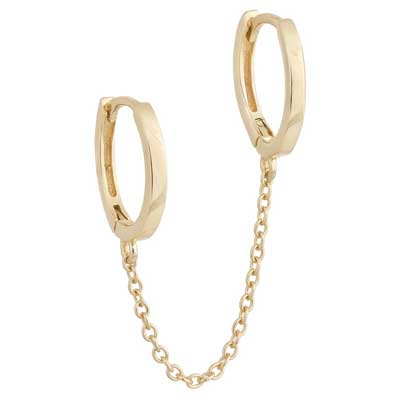 double huggie hoop earrings manufacturer