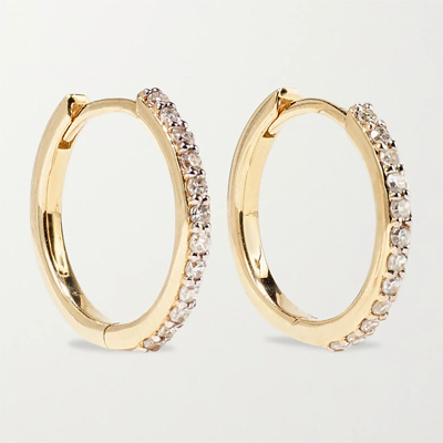 sterling silver huggie earrings