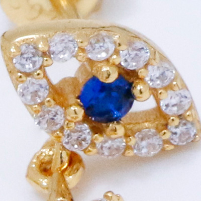 silver star earrings 18k gold plated