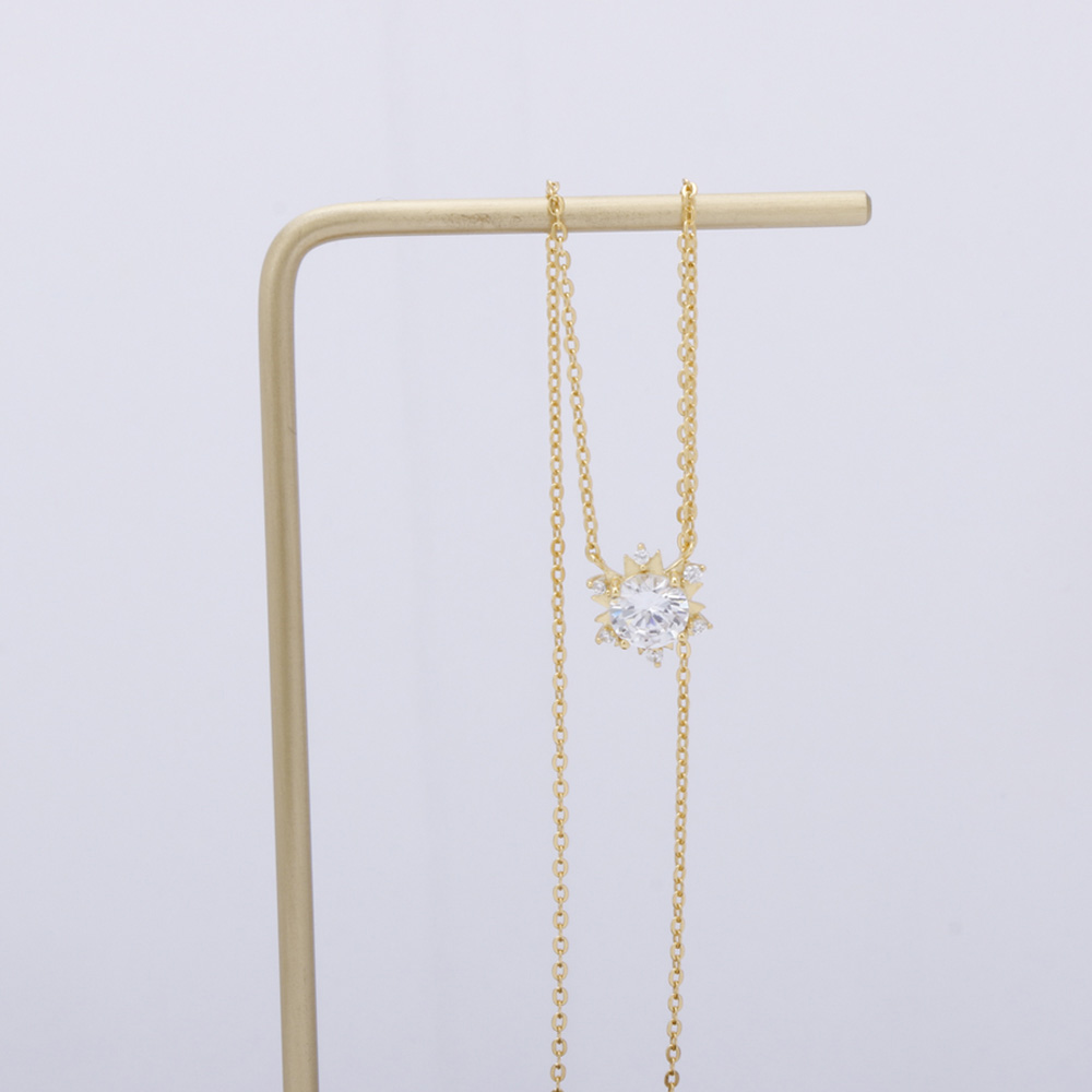 4A Cubic Zircon Stone Necklace