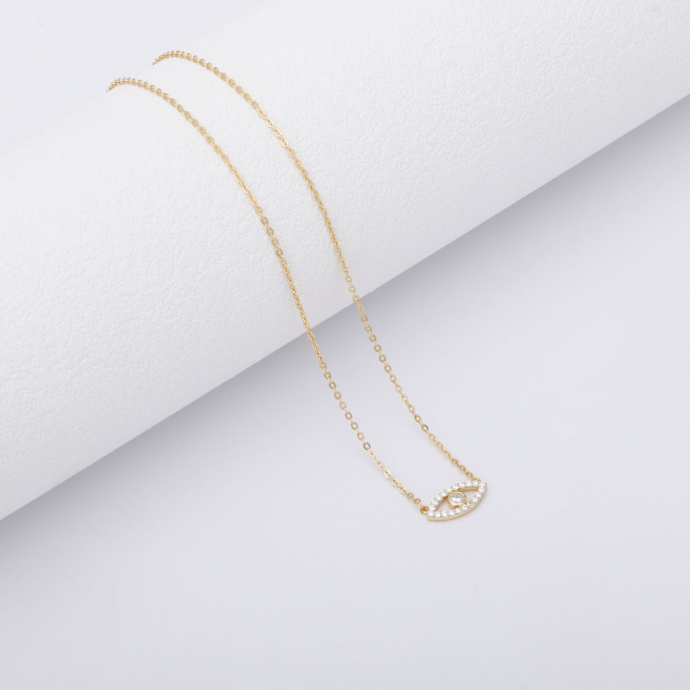 Evil Eye Protection Necklace Silver