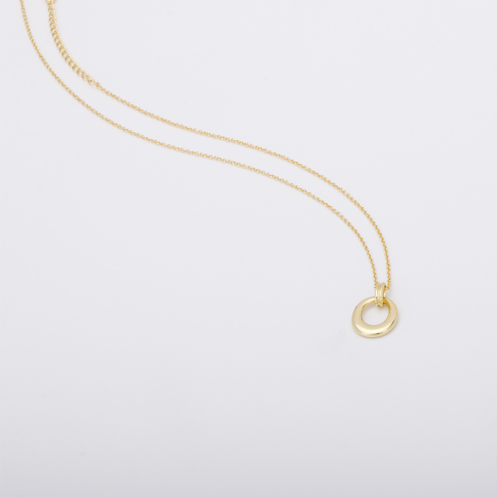  Silver Pendant Necklace Gold Plated Women