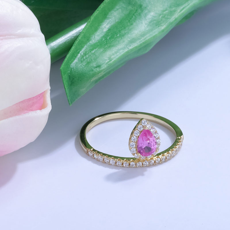 pear shaped cubic zirconia engagement rings wholesale