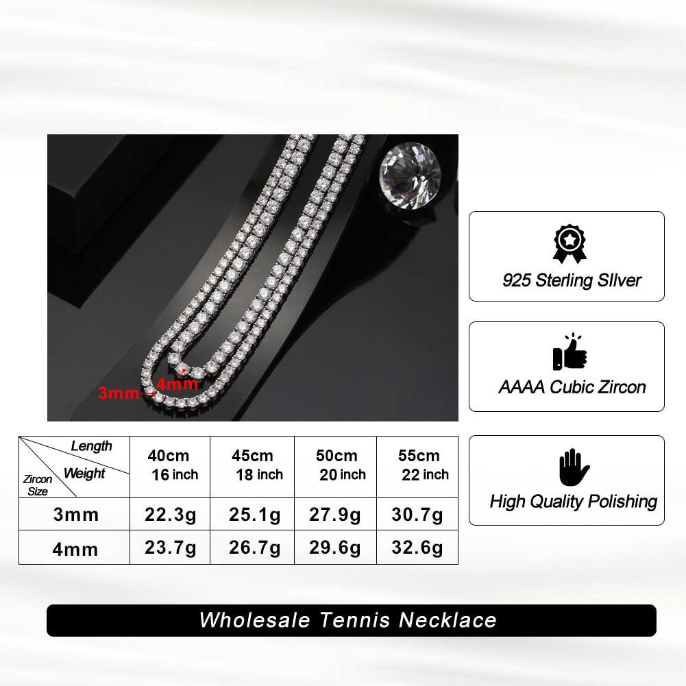 wholesale tennis necklace