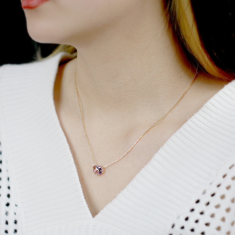 sterling silver amethyst necklace