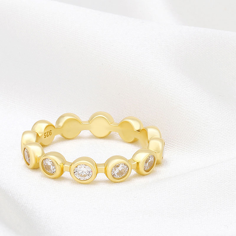 bezel set diamond eternity ring