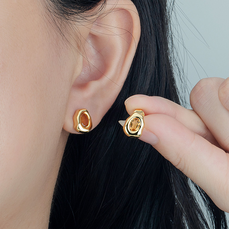 custom sterling silver earring