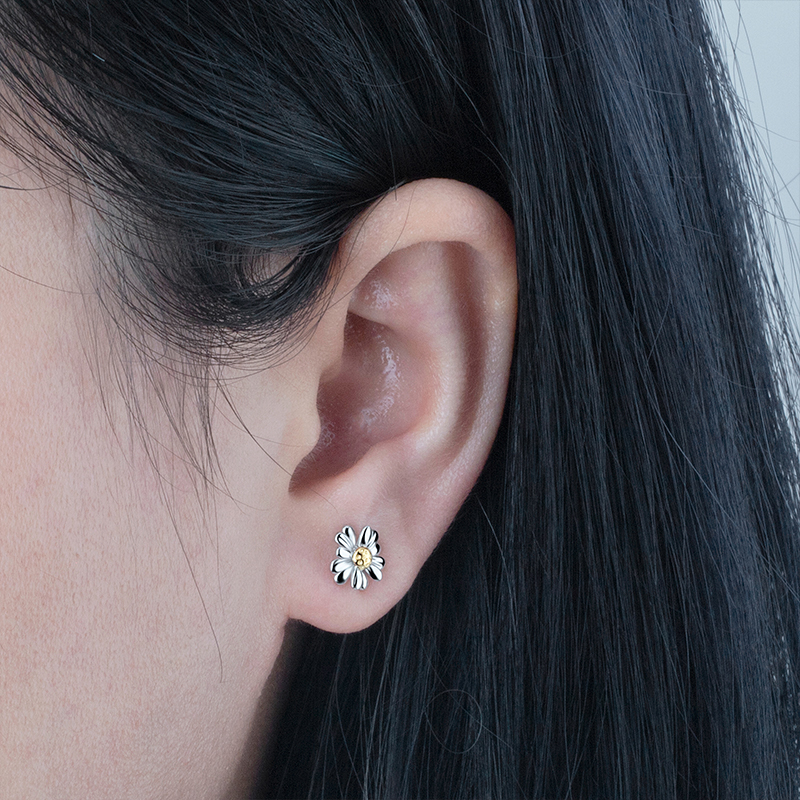 custom sterling silver earring
