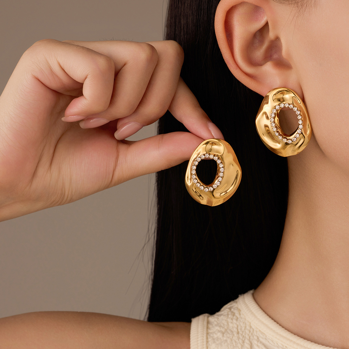 custom sterling silver earring