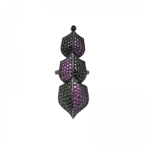 women's zircon silver ring