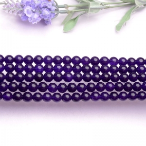 Qualify Purple Chalcedony Loose Gemstone Beads