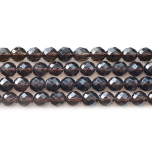 Natural Brown Crystal with 64 Faceted for Jewelry