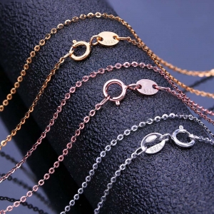 O Shape Cross Chain Necklace