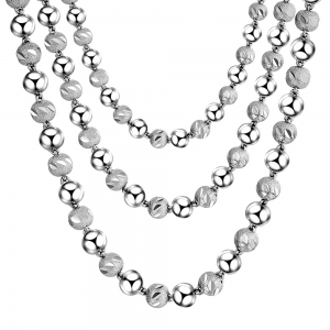 Silver Bead Necklace