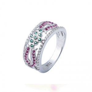 Ruby Diamond Jewelry Ring
