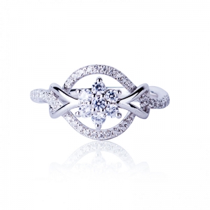 S925 Sterling Silver Zircon Ring