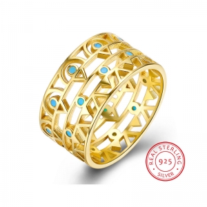 18K gold plated ring