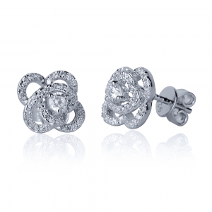 Camellia Jewelry Silver Earrings