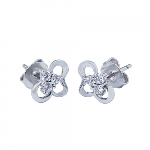 Simple Design Sterling Silver Earring
