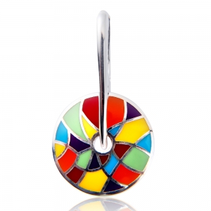 Enamel Round Jewelry Earring