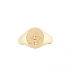 gold band ring with diamonds womens