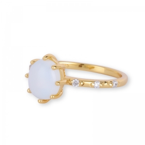Moonstone Birthstone Rings