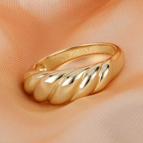 Bold Sterling Silver Rings Gold Plated
