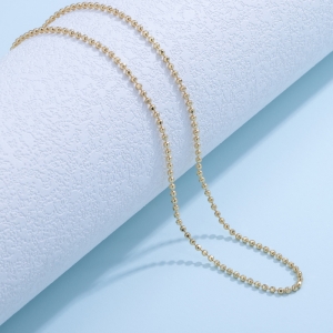 Silver Bead Chain Gold Plated