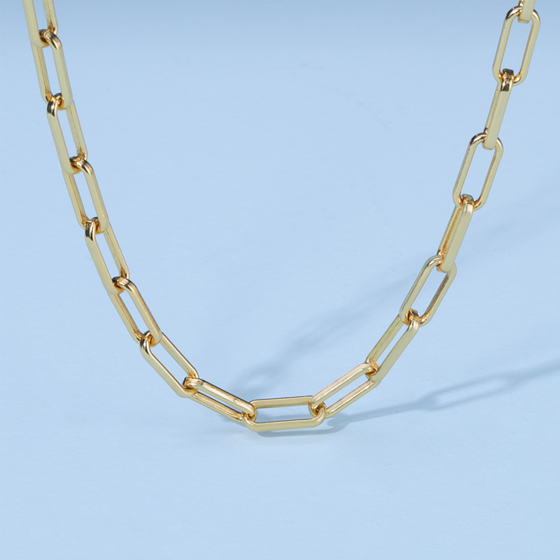 Clip Chain Necklace Gold Vermeil