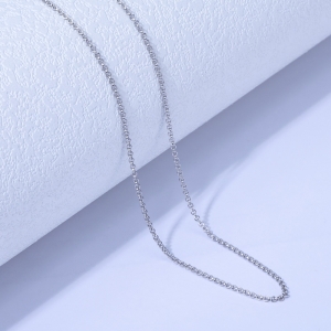 Small Silver Cable Chain Necklace