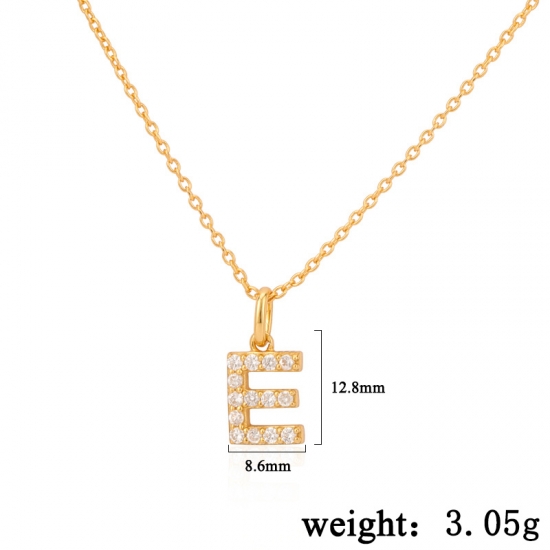 Custom Letter Necklace Gold Vermeil
