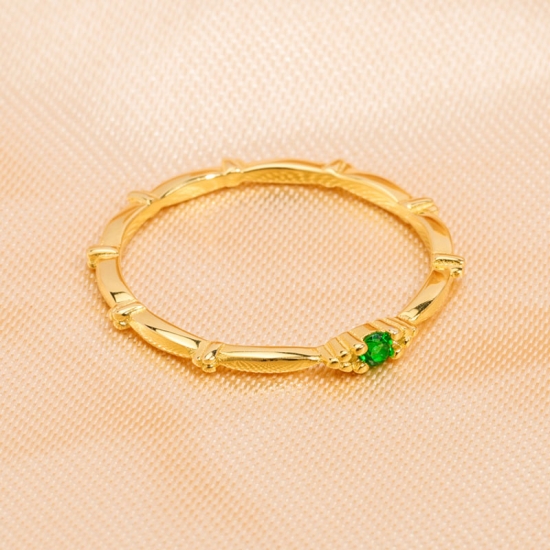 green chrome diopside ring