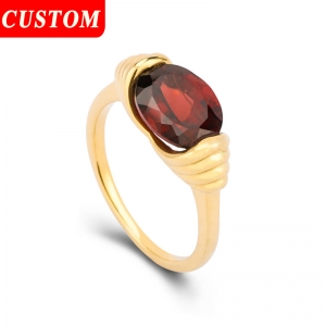 green moss agate ring