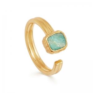 sterling silver amazonite ring