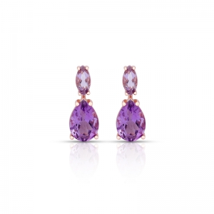 amethyst earrings gold