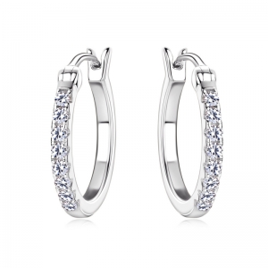 moissanite hoops