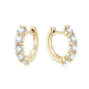 moissanite hoops